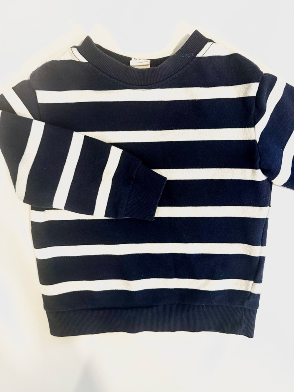 H&M Navy and White Striped Kids Sweater